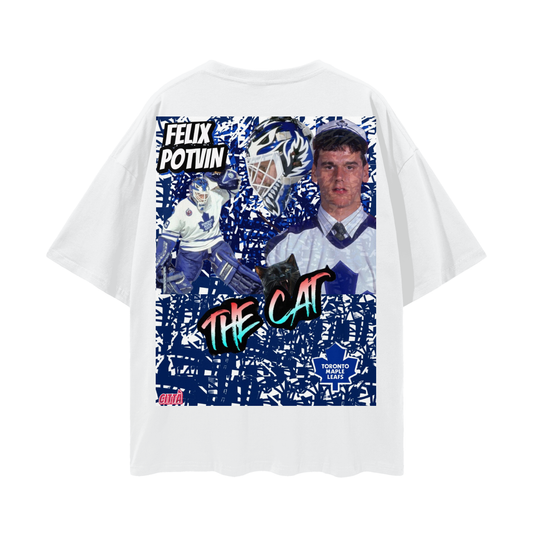 I ❤️ Potvin - Deep Drop Shoulder Tee - 190 GSM