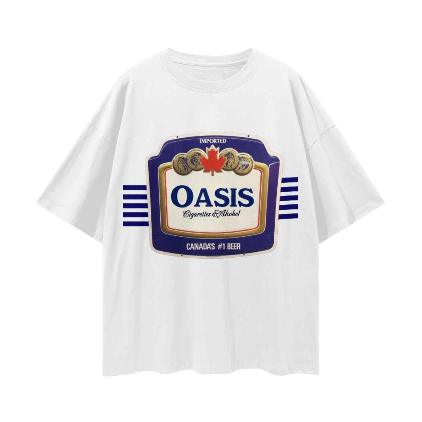 Cigarettes & Alcohol - Deep Drop Shoulder Tee - 190 GSM