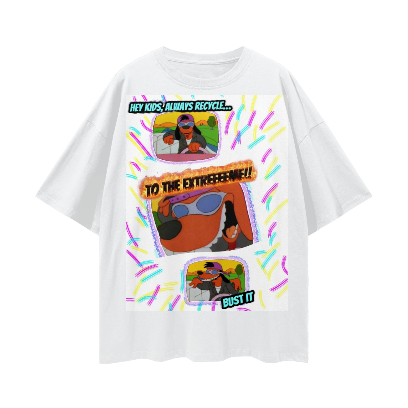 Poochie- Loose Drop Shoulder T-Shirt