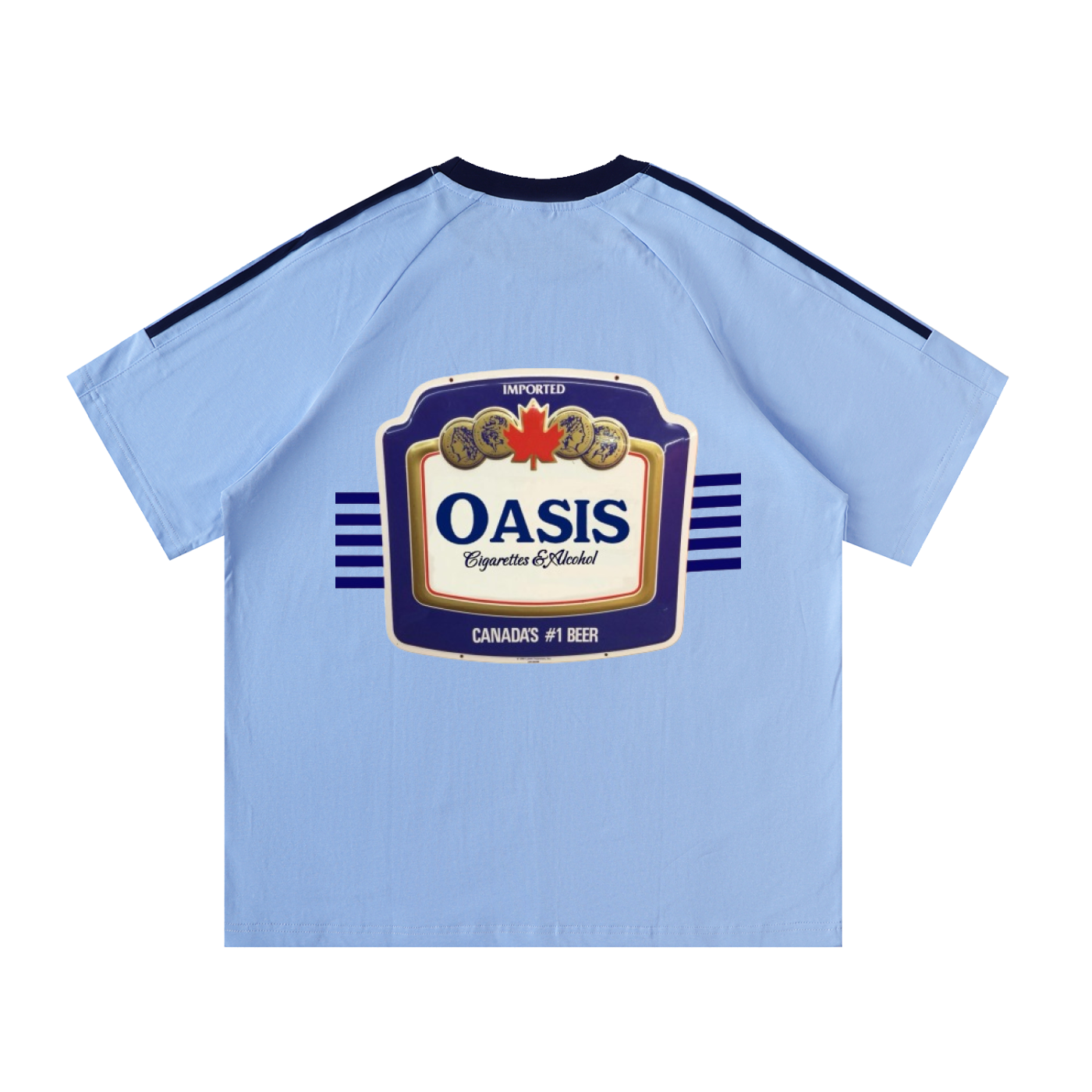 Cigarettes & Alcohol-Crewneck Cotton T-Shirt