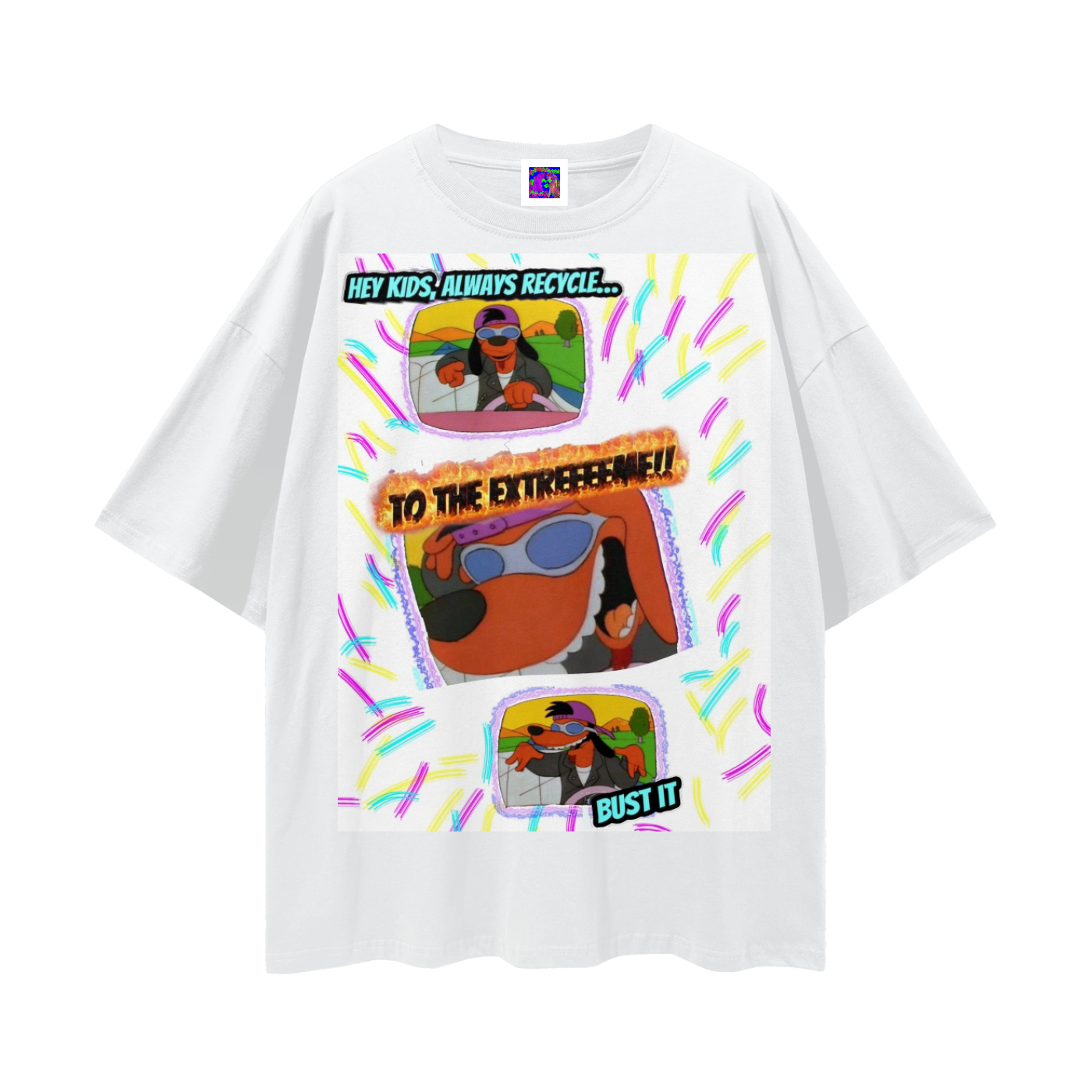 Poochie- Loose Drop Shoulder T-Shirt
