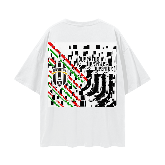 Forza Juve-Deep Drop Shoulder Tee - 190 GSM