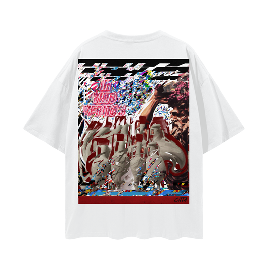 “In Wine There Is Truth”- Deep Drop Shoulder Tee - 190 GSM