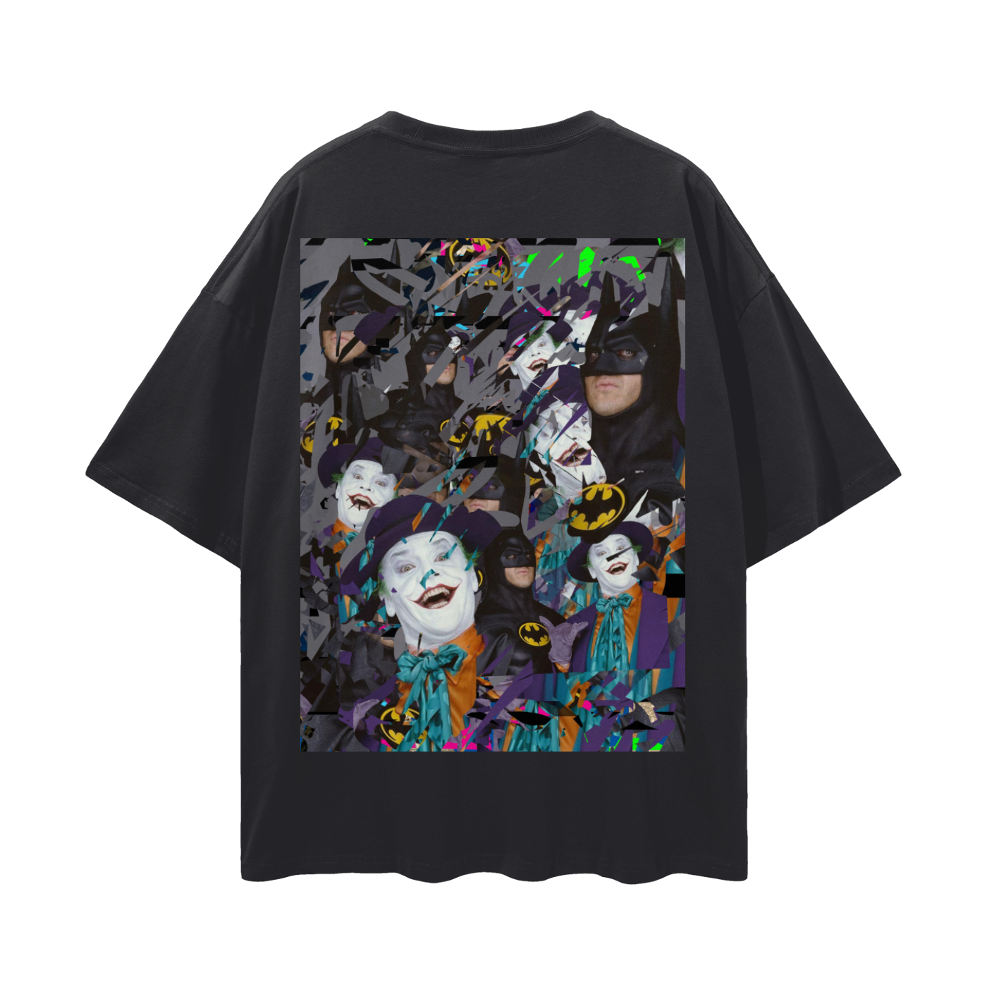 Batman/Joker - Deep Drop Shoulder Tee - 190 GSM