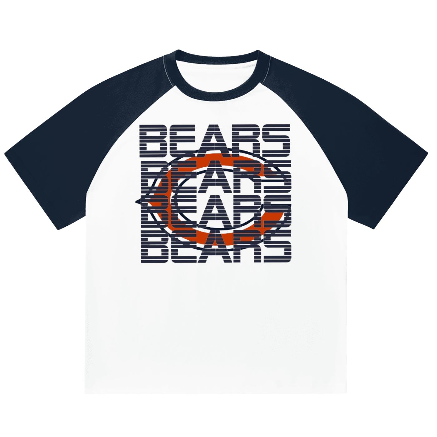 Daaaaaa Bears- Color-Blocked Raglan Sleeve T-Shirt