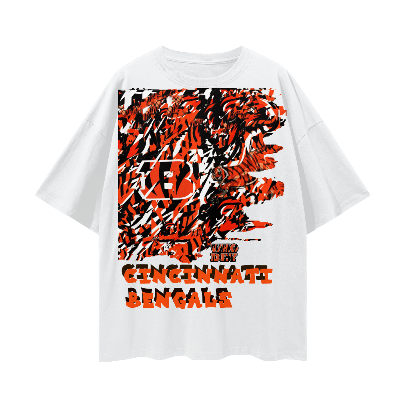 TIGER -Deep Drop Shoulder Tee - 190 GSM