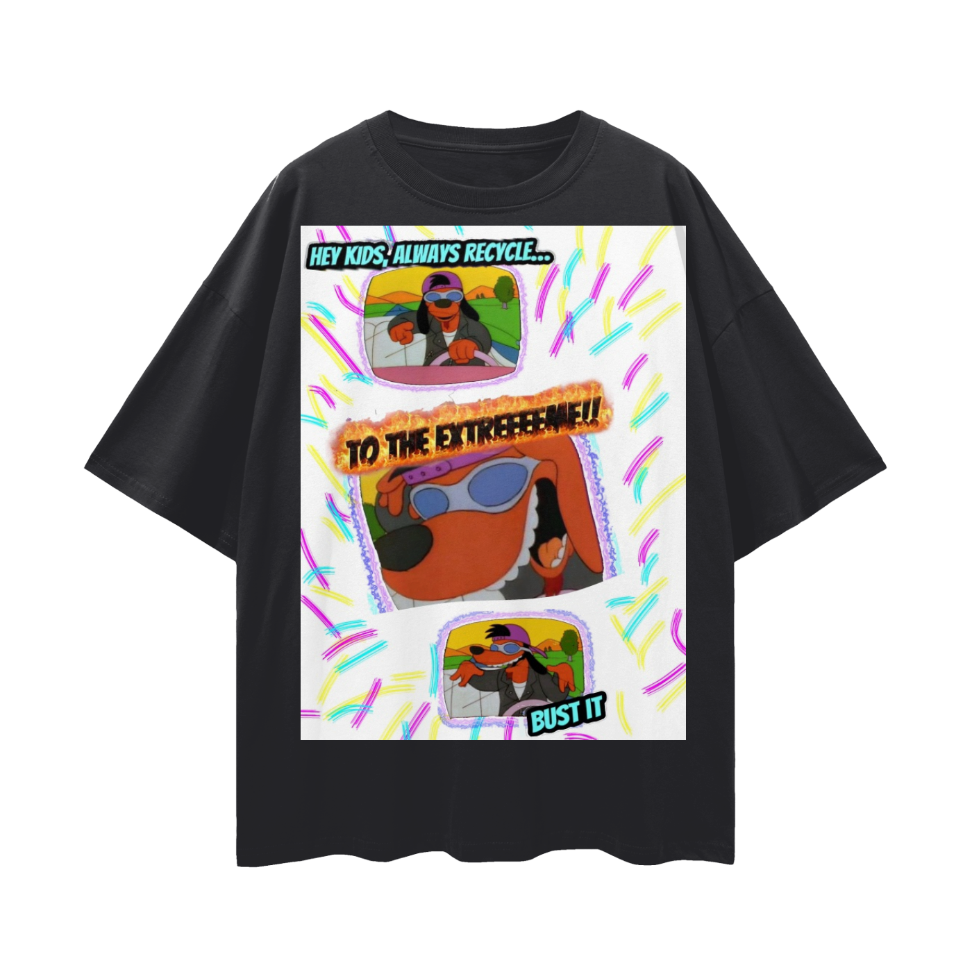 Poochie- Loose Drop Shoulder T-Shirt