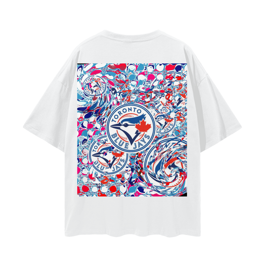 LETS PLAY BALL- Deep Drop Shoulder Tee - 190 GSM