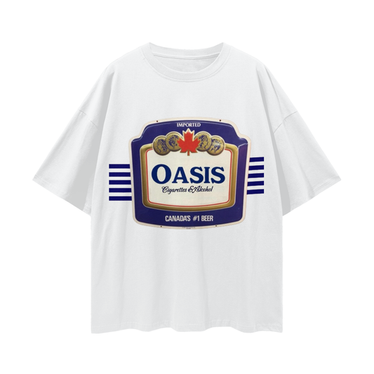 Cigarettes & Alcohol - Deep Drop Shoulder Tee - 190 GSM