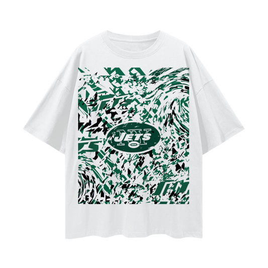 J.E.T.S. -Deep Drop Shoulder Tee - 190 GSM