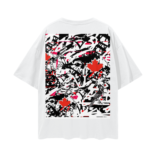 ANGRY JAYS- Deep Drop Shoulder Tee - 190 GSM