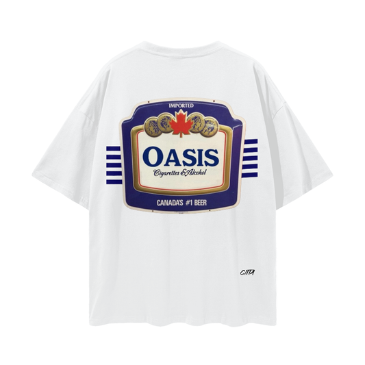 Cigs&Alc- Deep Drop Shoulder Tee - 190 GSM