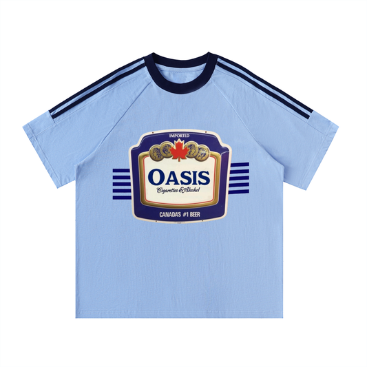Cigarettes & Alcohol-Crewneck Cotton T-Shirt