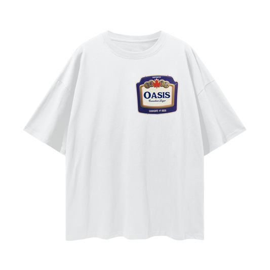 Cigs&Alc- Deep Drop Shoulder Tee - 190 GSM