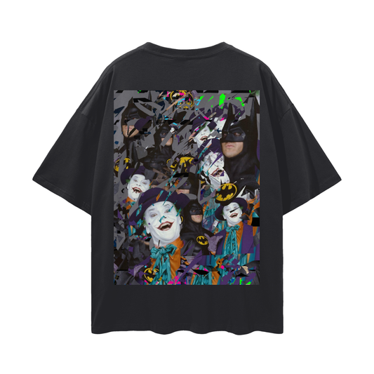 Batman/Joker - Deep Drop Shoulder Tee - 190 GSM