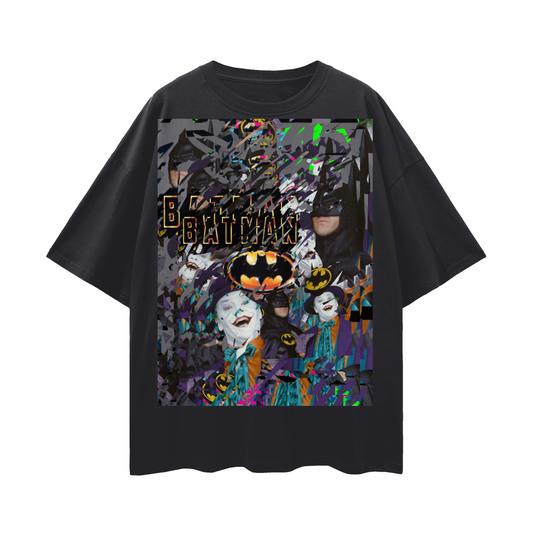 Batman/Joker - Deep Drop Shoulder Tee - 190 GSM