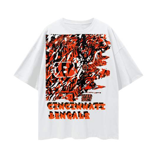 TIGER -Deep Drop Shoulder Tee - 190 GSM
