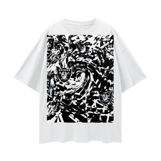 Raiders- Deep Drop Shoulder Tee - 190 GSM