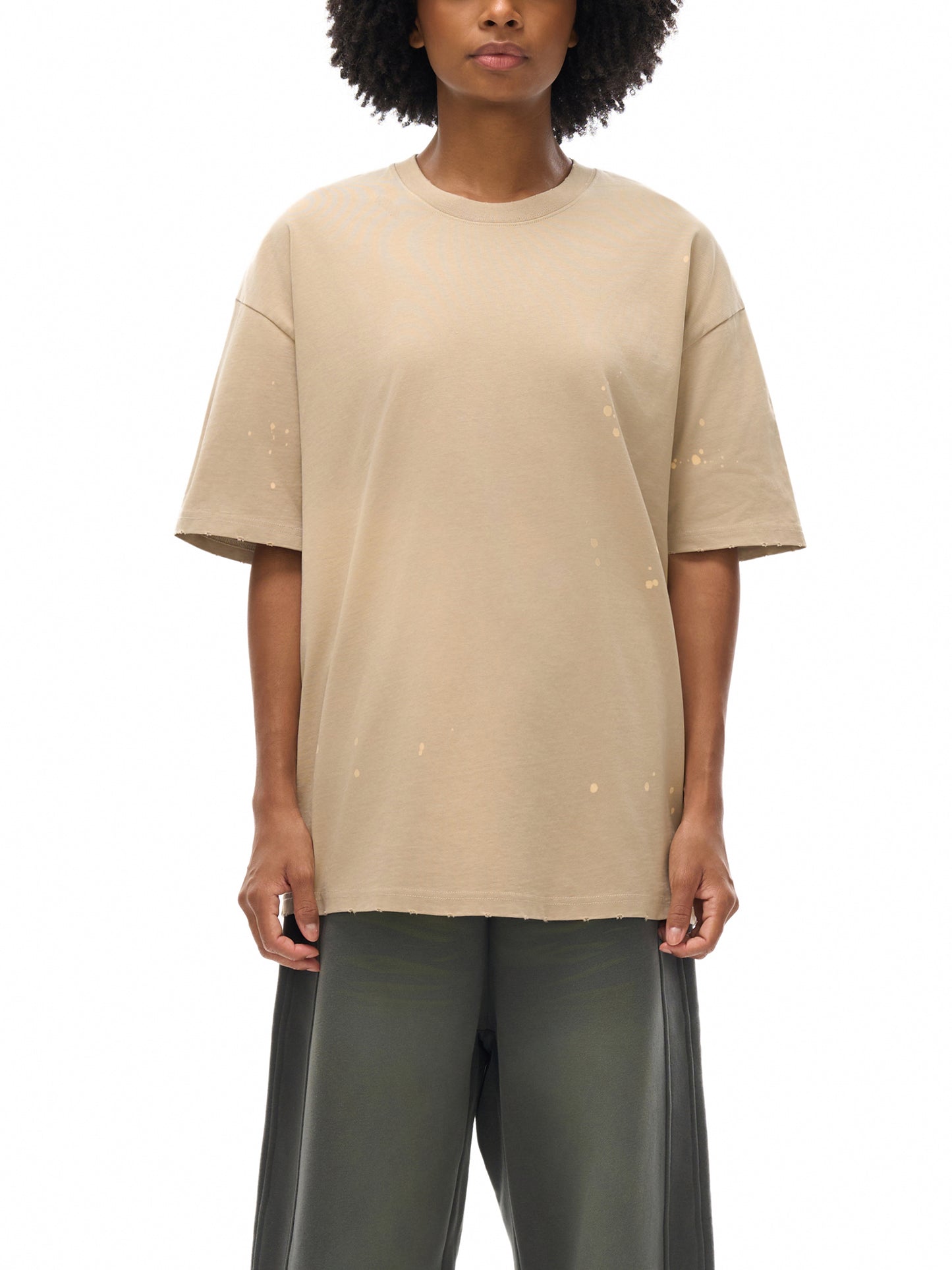 Canada Centennial- Hand-Frayed Sunfade Paint Splatter T-Shirt