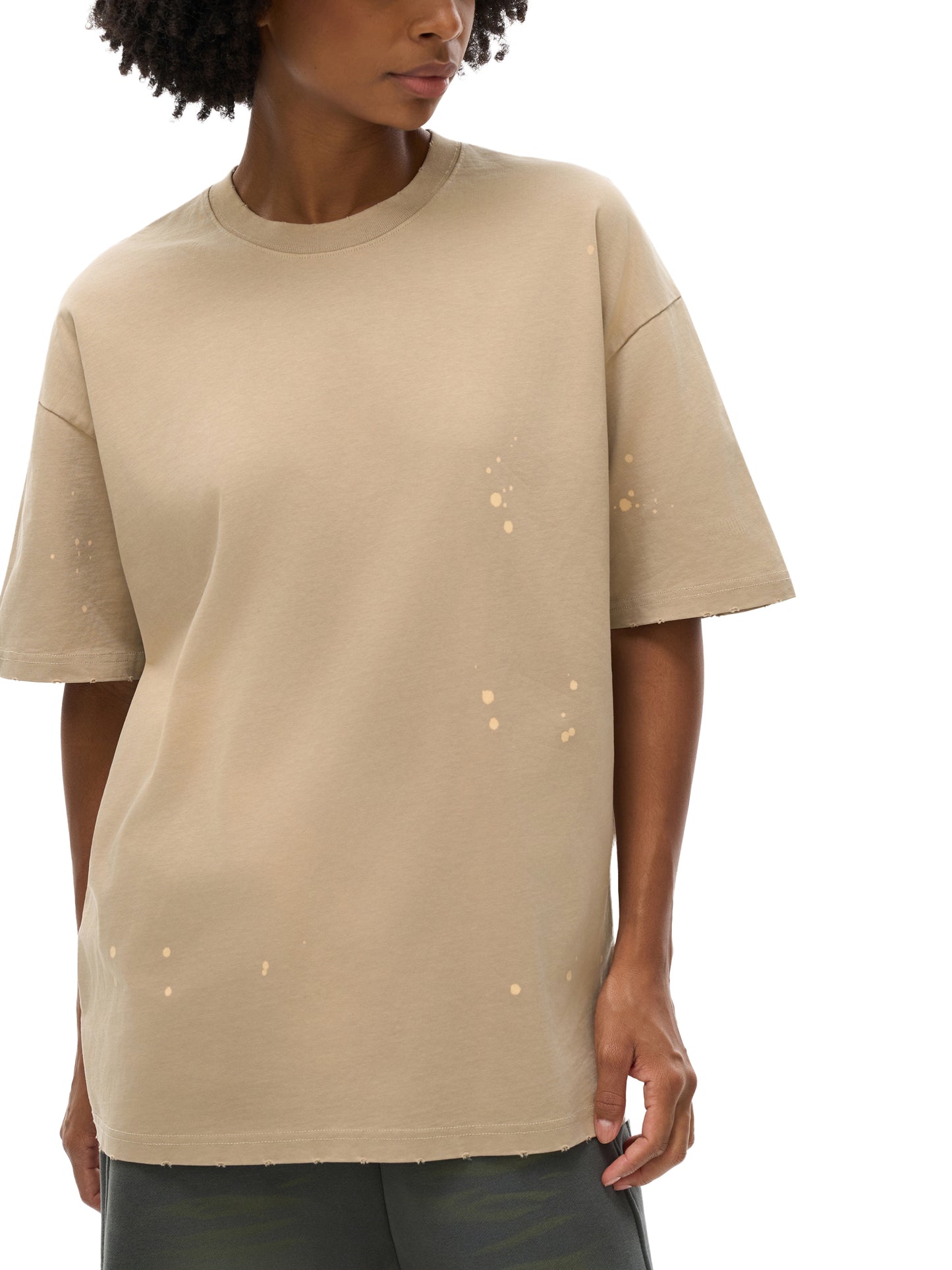 Canada Centennial- Hand-Frayed Sunfade Paint Splatter T-Shirt